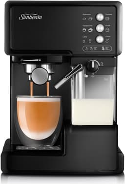 Sunbeam EM5000K Café Barista Coffee Machine | One-Touch Espresso
