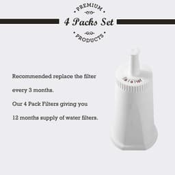 4 Pack Replacement Water Filter Compatible with Breville