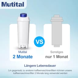 Mutital Pack of 6 Fully Automatic Coffee Machine Water Filters