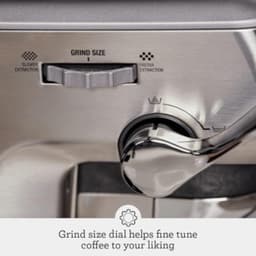 Breville the Barista Express Impress Espresso Machine - Sea Salt