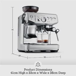 Breville the Barista Express Impress Espresso Machine - Sea Salt
