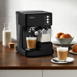 Sunbeam EM5000K Café Barista Coffee Machine | One-Touch Espresso