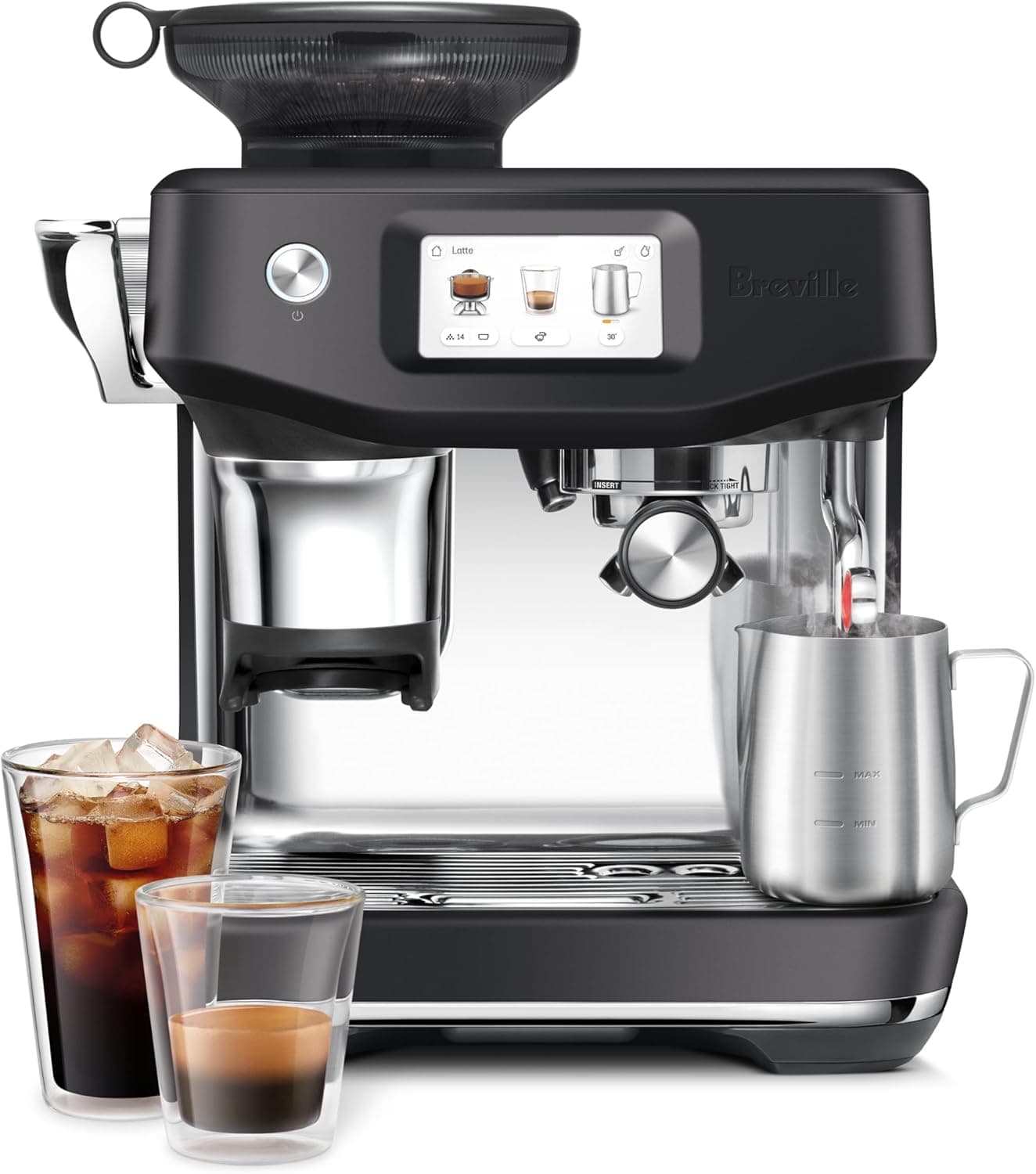 Breville the Barista Touch Impress Coffee Machine Black Truffle
