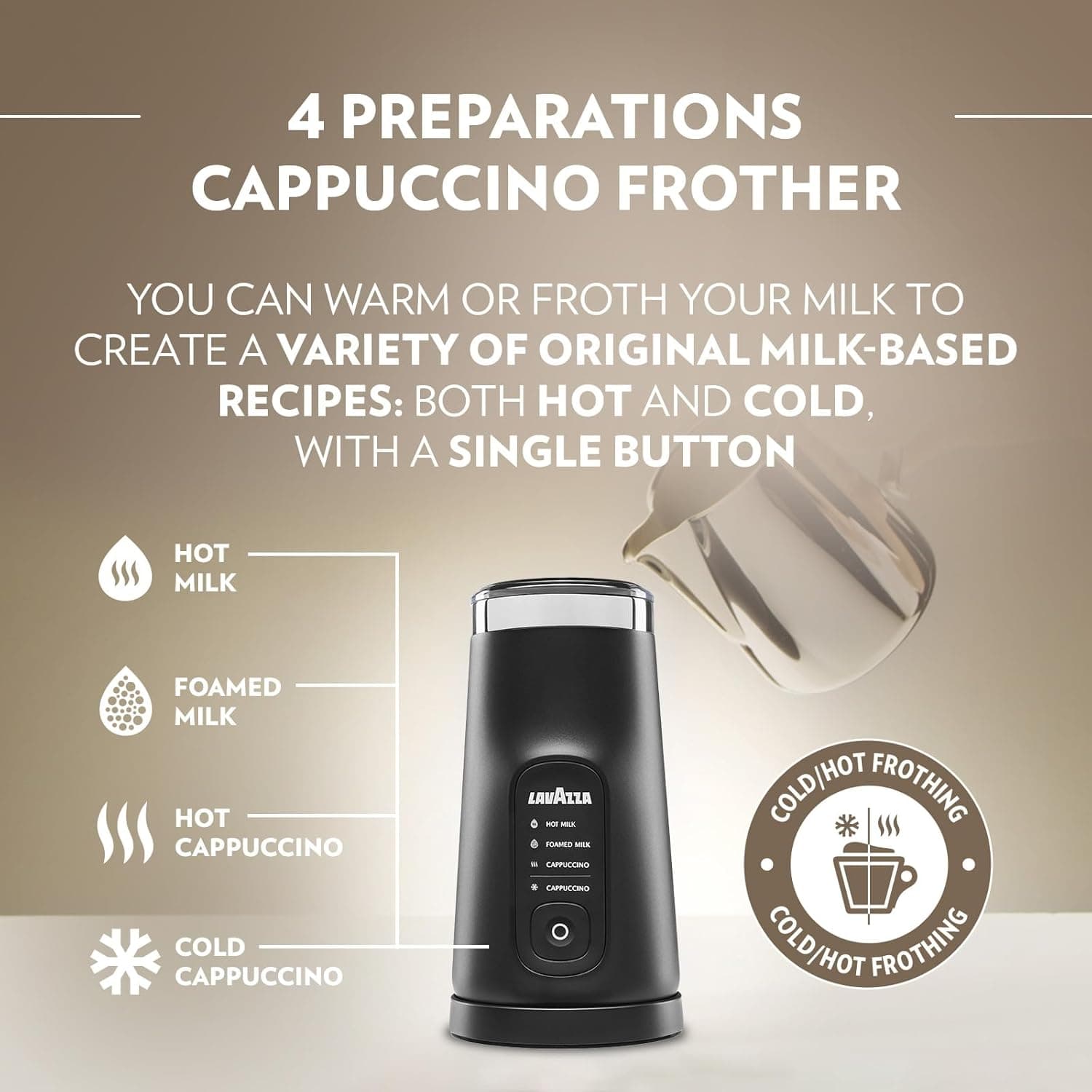 Lavazza MilkEasy Plus Electric Milk Frother
