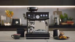 Breville the Barista Express Impress Espresso Machine - Black Truffle