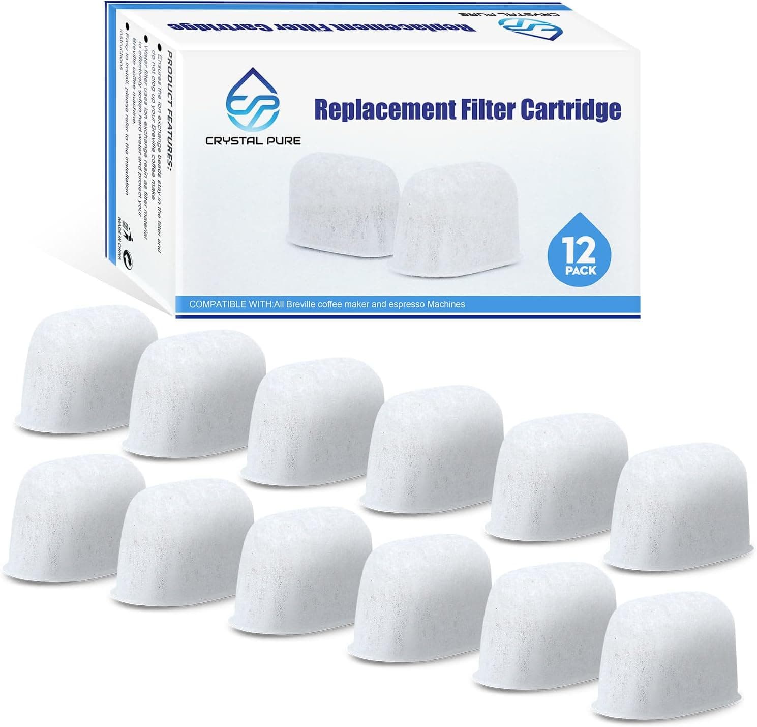 12-Pack Water Filters for Breville