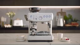 Breville the Barista Express Impress Espresso Machine - Sea Salt