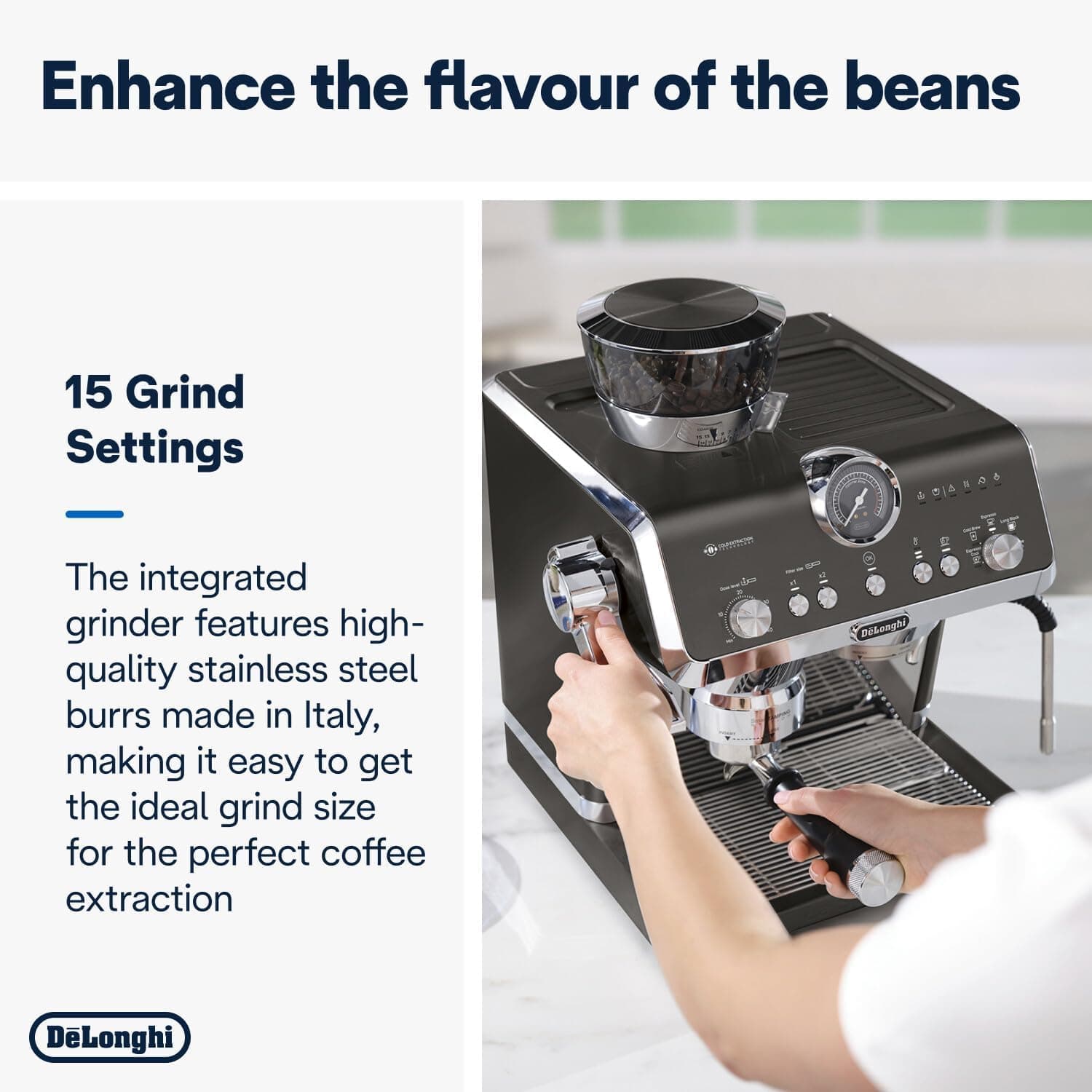 De'Longhi La Specialista Opera Manual Espresso Coffee Machine EC9555