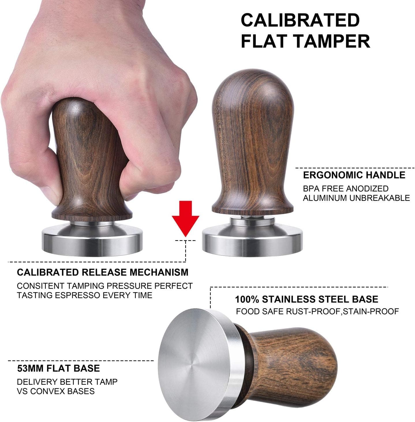 53mm Calibrated Espresso Tamper