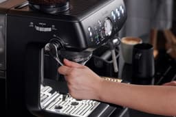 Breville the Barista Express Impress Espresso Machine - Black Truffle
