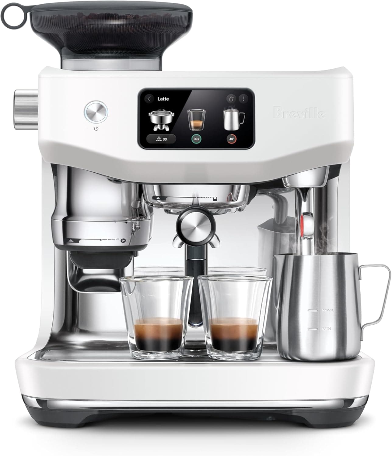Breville the Oracle™ Jet Automatic Espresso Machine with Grinder & Milk Frother Sea Salt