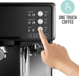 Sunbeam EM5000K Café Barista Coffee Machine | One-Touch Espresso