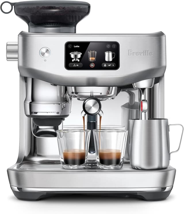 Breville the Oracle™ Jet Automatic Espresso Machine with Grinder & Milk Frother Brushed Stainless Steel