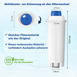 Mutital Pack of 6 Fully Automatic Coffee Machine Water Filters