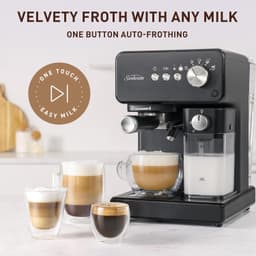 Sunbeam Prima Latte Semi Automatic Coffee Machine | One-Touch Auto Milk Frothing for Cappuccinos & Lattés