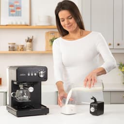 Sunbeam Prima Latte Semi Automatic Coffee Machine | One-Touch Auto Milk Frothing for Cappuccinos & Lattés
