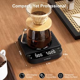 Ultrean Coffee Scale with Timer Black