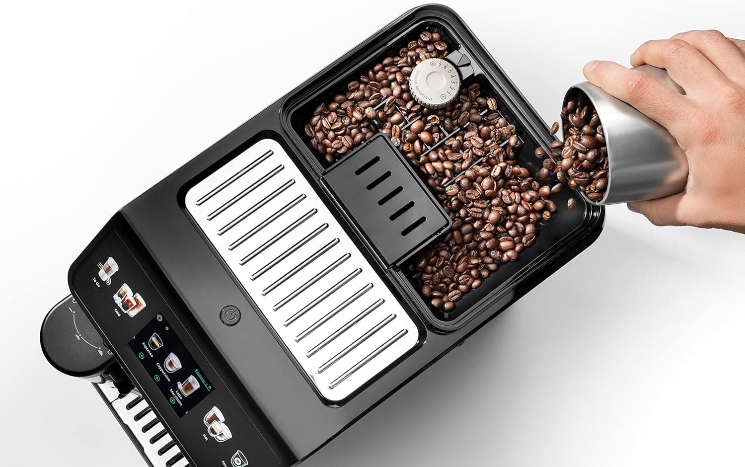 De'Longhi Eletta Explore Perfetto Automatic Coffee Machine with Cold and Hot Automatic Milk Frothing