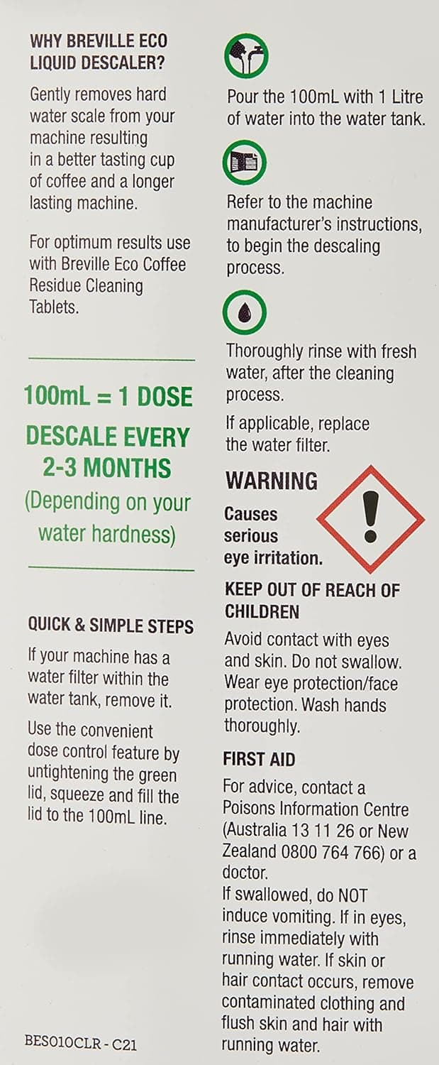 Breville Eco Liquid Descaler (1 Litre)