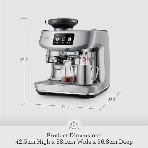 Breville the Oracle™ Jet Automatic Espresso Machine with Grinder & Milk Frother Brushed Stainless Steel