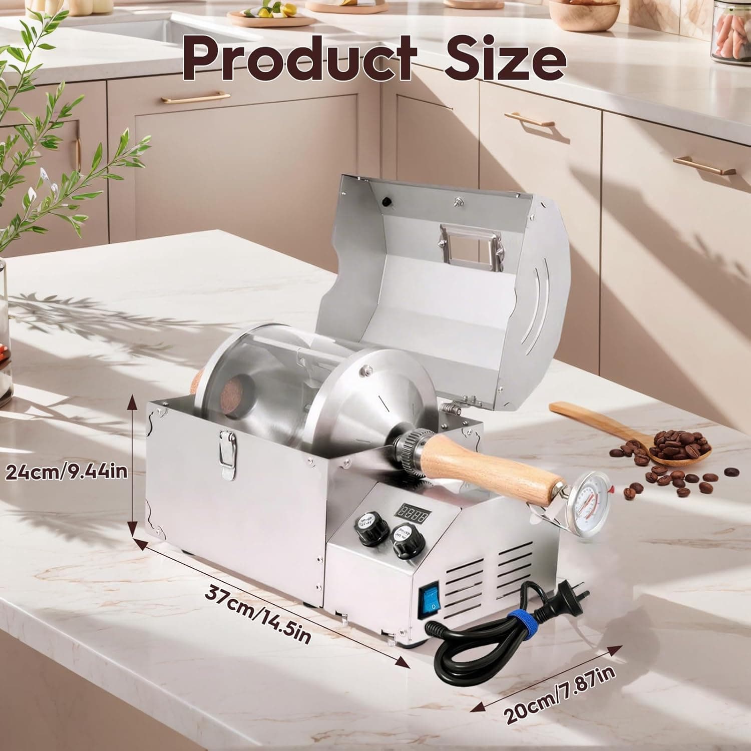 PeiQi Coffee Roaster 400g Electric Coffee Bean Roaster Machine